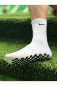 Kaydırmaz Silikon Tabanlı Futbol Çorabı Havlu Taban Dikişsiz Pro Maç Çorabı Sporcu Tozluk Halı Saha - 1