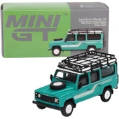 NessiWorld Mini GT 1/64 Land Rover Defender 110 1985 County Station Wagon Trident Green thumbnail 1