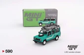 NessiWorld Mini GT 1/64 Land Rover Defender 110 1985 County Station Wagon Trident Green thumbnail 4