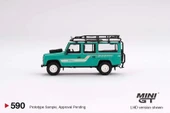 NessiWorld Mini GT 1/64 Land Rover Defender 110 1985 County Station Wagon Trident Green thumbnail 2