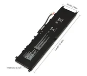 MSI Vector GP76HX 12UGS, 12UHS Serisi Notebook Bataryası, Laptop Pili - 1