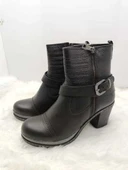 VENÜS GERÇEK DERİ SİYAH KADIN BOT thumbnail 1