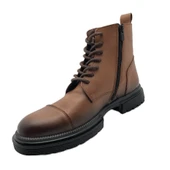 SCOLL YANDAN FERMUARLI ERKEK GERÇEK DERİ  BOT thumbnail 1