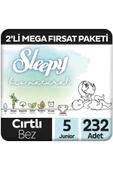 Sleepy Bio Natural 5 Numara Junior 2'li Mega Fırsat Paketi 232 Adet thumbnail 1