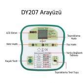 DUOYI DY207 Priz Topraklama RCD Test Cihazı - 7