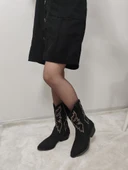 SAGE SÜET FERMUARLI KADIN  KOVBOY BOT - 2