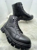 VOYAGER GERÇEK DERİ SPOR TABANLI SİYAH ERKEK POSTAL BOT (3978) thumbnail 1