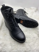 VOYAGER GERÇEK DERİ SİYAH ERKEK POSTAL (2807) thumbnail 2