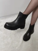 DERVİCY GERÇEK DERİ KADIN YANLARI LASTİKLİ BOT(ÇĞM B8) thumbnail 1