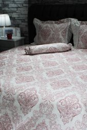 Serenat Çift Kişilik Yatak Örtüsü Pudra thumbnail 4