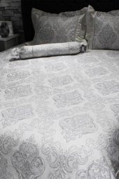 Serenat Çift Kişilik Yatak Örtüsü Gri thumbnail 4