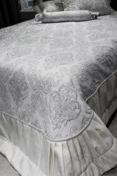 Serenat Çift Kişilik Yatak Örtüsü Gri thumbnail 6