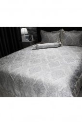 Serenat Çift Kişilik Yatak Örtüsü Gri thumbnail 7