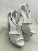 ÇİĞDEM  SİYAH SATEN BİLEKTEN TOKALI TAŞLI PLATFORM TOPUKLU AYAKKABI thumbnail 7