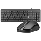 EVEREST KM-515 Siyah Usb Combo Q Standart Klavye + Mouse Set - 1