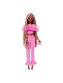 Barbie Deluxe Style Bebekler Kahverengi Örgü Saçlı HYV28 - 3