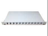 FİBER PANEL 1U 24 PORT KASETLİ SC-DX SİYAH - 1