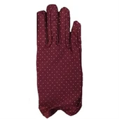 Bordo Renk Puanlı Çocuk Eldiveni - 1