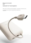 Xiaomi Pocket Edition Pro P15ZM Bej 10000 mAh Type-C Kablolu Hızlı Şarj Powerbank (Xiaomi Türkiye Garantili) - 4