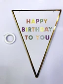 Happy Birthday To You Flama Bayrak Süs - 1