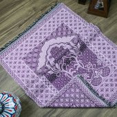 Seccade Süper Simli Broker Mor 68x110 cm - 170 gr - 5