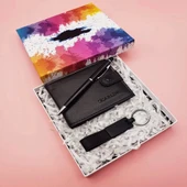 Anahtarlık Cüzdan Ve Siyah Touchpen Kalem - 1