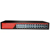 EZCOOL EZ-24PSF 24 PORT 24xFE+2xGE GIGABIT POE SWITCH 320W - 1