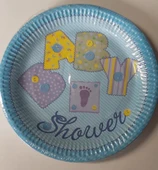 TABAK KARTON BABY SHOWER MAVİ - 1