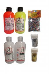 Slime Slaym Yapma Seti 250ml* 4 adet + Toz Sim 2 Adet + Köpük - 1