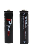 Orjinal 3.7 V 1200 Mah Şarj Edilebilir 18650 Turbo Model Li-ion Şarjlı Pil - 1