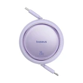 Baseus Free2Pull Geri Çekilebilir Şarj Kablosu USB-C-Lightning 20W 1m. - Mor - 1