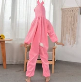 Çocuk Tavşan Kostümü Pembe Renk 2-3 Yaş 80 Cm - 3