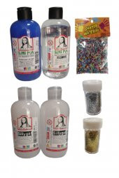 Slime Slaym Yapma Seti 250ml* 4 adet + Toz Sim 2 Adet + Köpük - 1