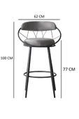 Kagu Relax Plus Tel Sandalye Mutfak-Cafe 4'Lü - 6