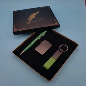 Çakmak Ve Yeşil Kalem Anahtarlık - 1