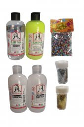 Slime Slaym Yapma Seti 250ml* 4 adet + Toz Sim 2 Adet + Köpük - 1