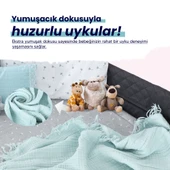 Huggy 4 Katlı %100 Pamuk Müslin Battaniye 100x130 - 12