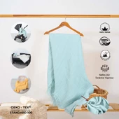 Huggy 4 Katlı %100 Pamuk Müslin Battaniye 100x130 - 6