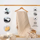 Huggy 4 Katlı %100 Pamuk Müslin Battaniye 100x130 - 1