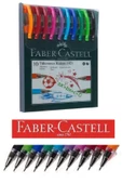Renkli Tükenmez Kalem Iğne Uçlu 10 Renk Faber Castel Tükenmez Kalem 1425 10 Renk Faber 1 Paket - 1