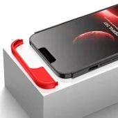 Huawei P20 Lite Kılıf 3 Parçalı Tam Koruma Şık Astrea Premium Sert Kapak Mavi - 3