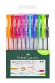 Renkli Tükenmez Kalem Iğne Uçlu 10 Renk Faber Castel Tükenmez Kalem 1425 10 Renk Faber 1 Paket - 3
