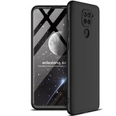 Redmi Note 9 Kılıf 3 Parçalı Tam Koruma Şık Astrea Premium Sert Kapak Siyah - 1