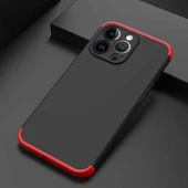Redmi Note 9 Kılıf 3 Parçalı Tam Koruma Şık Astrea Premium Sert Kapak Siyah - 6