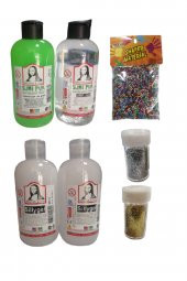 Slime Slaym Yapma Seti 250ml* 4 adet + Toz Sim 2 Adet + Köpük - 1