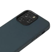 iPhone 8 Plus Kılıf PU Deri ve Kadife Kaplamalı Eyzi Premium Kapak Siyah - 3