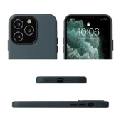 iPhone 12 Pro Kılıf PU Deri ve Kadife Kaplamalı Eyzi Premium Kapak Kahve - 5