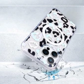 iPhone 12 Kılıf Magsafe Özellikli Ve Desenli Şık Jago Premium Kapak Leopar - 4