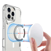 iPhone 14 Pro Max Kılıf Ultra Koruma Sağlayan Magsafe T-Max Premium Kapak Şeffaf - 2