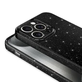 Samsung Galaxy A54 Kılıf Kamera Korumalı Simli Lüks Koton Kapak Lila - 2